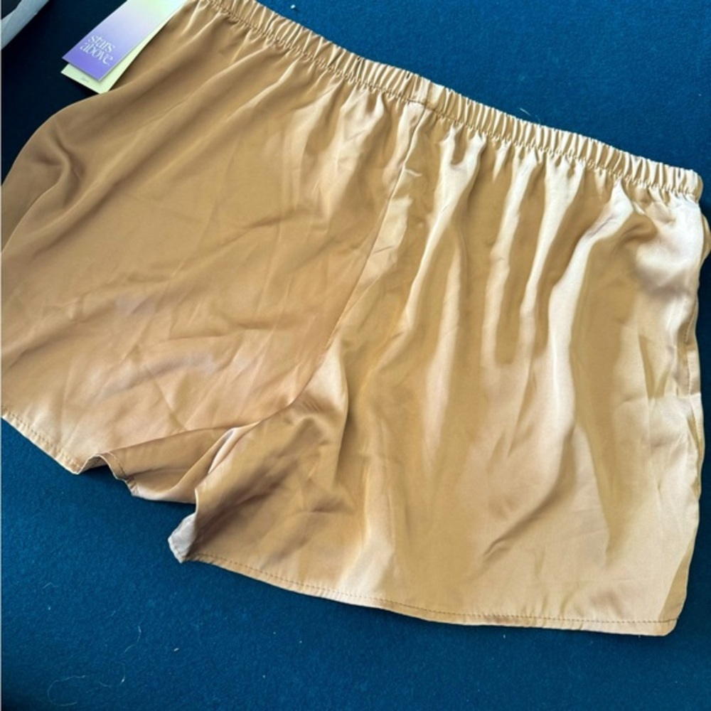 Silky pj bottoms/ shorts!Zoom in for all the details  & measurements!FLATTERING